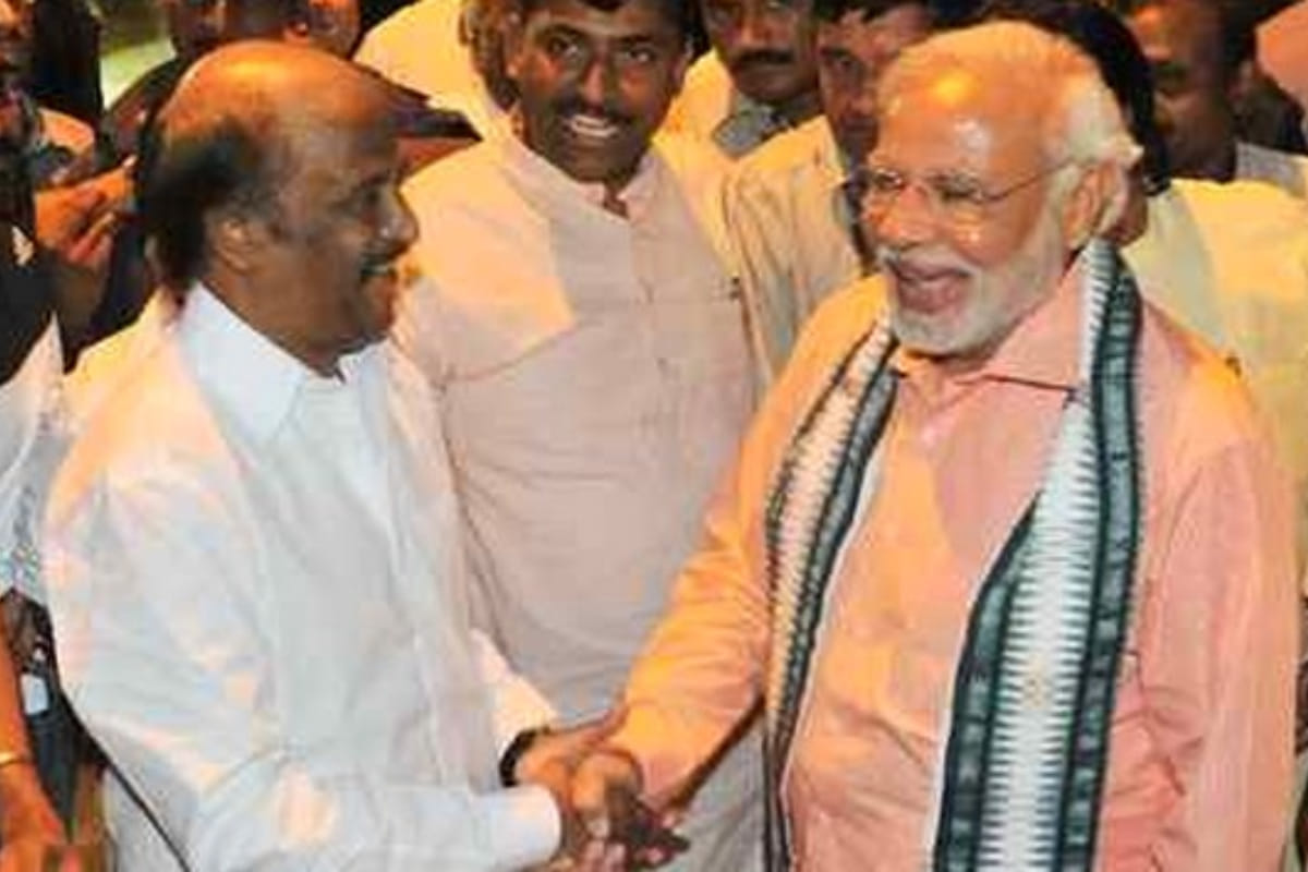 Superstar Rajini kanth hearty congratulations to narendra modi