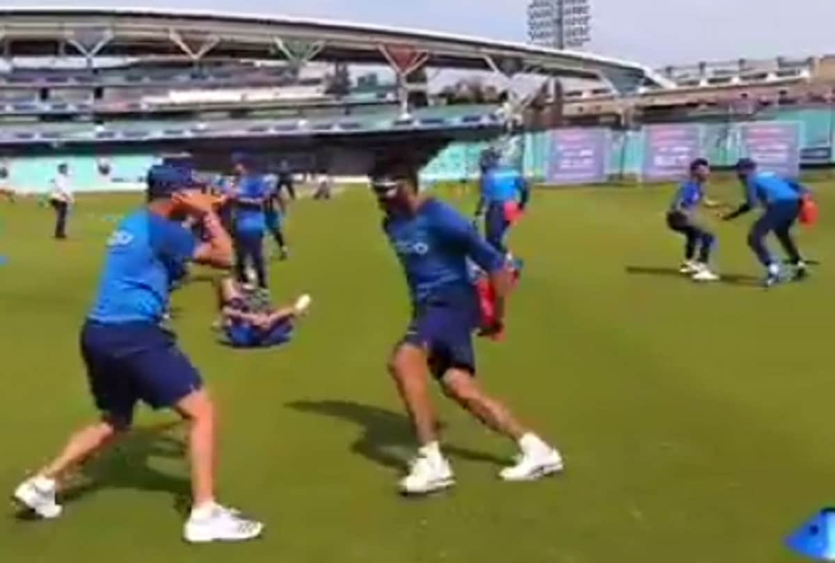 Team india started their practice in london before cricket world cup play interesting game