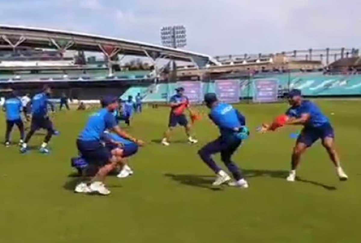 Team india started their practice in london before cricket world cup play interesting game