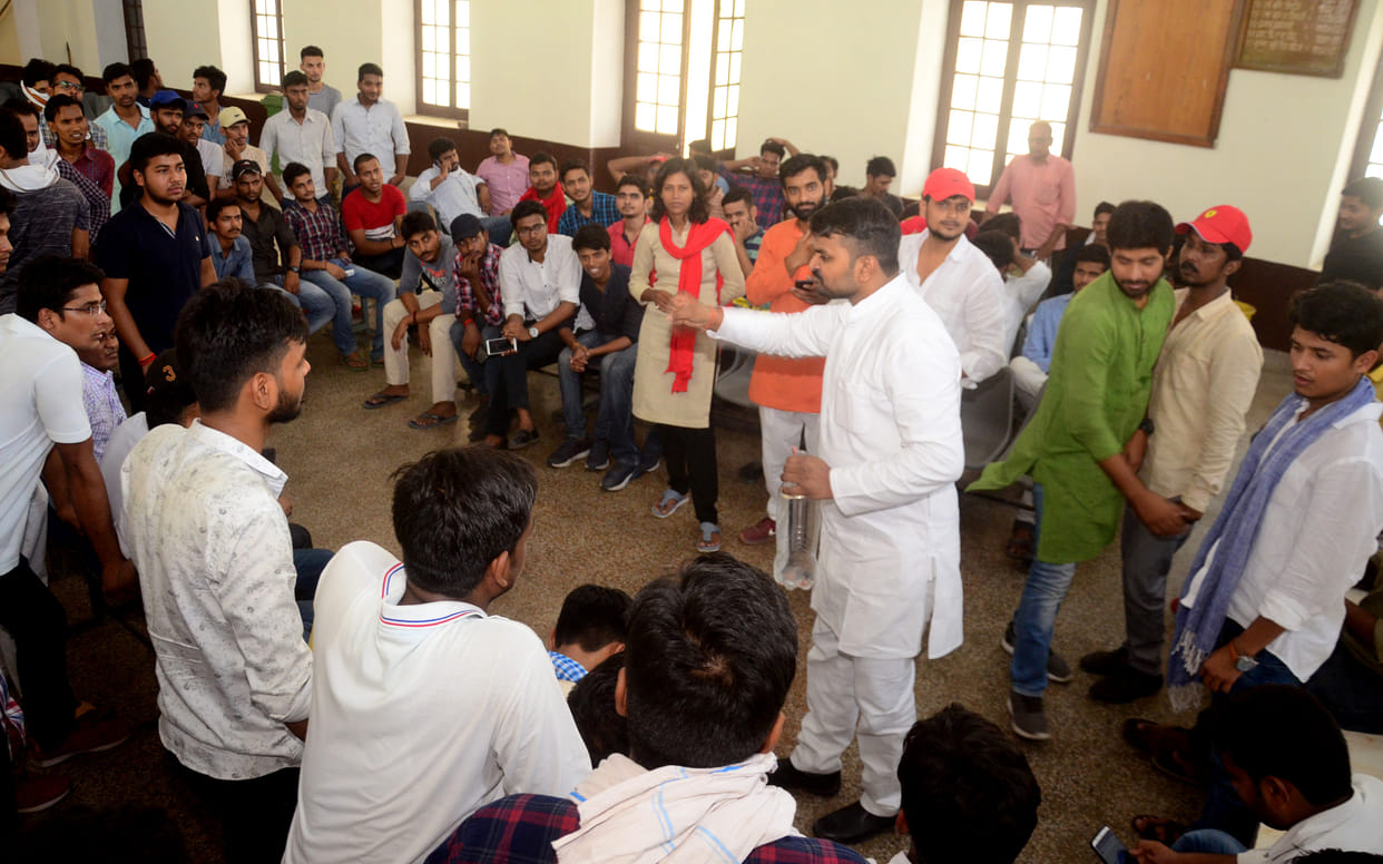 Happiness in Allahabad University on vacating the hostel