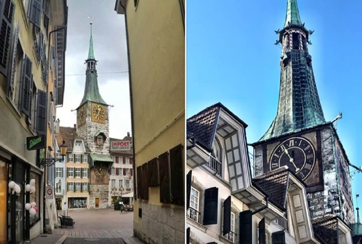 switzerland solothurn town obsessed with number 11 here never at the clock 12