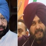 Amarinder Singh and Navjot Singh Sidhu