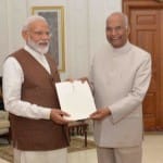 प्रधानमंत्री नरेंद्र मोदी और राष्ट्रपति रामनाथ कोविंद
