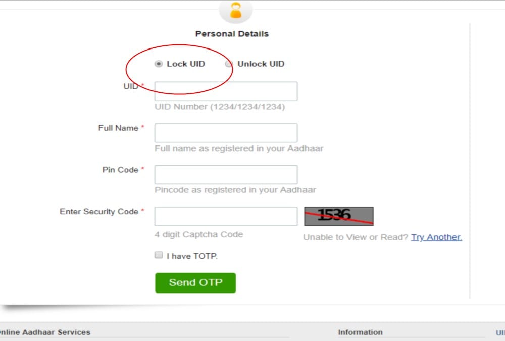 Aadhar Card New Lock Unlock Feature information 