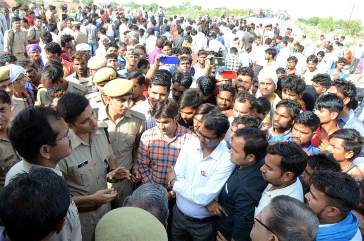 A ruckus on the child's death in road accident