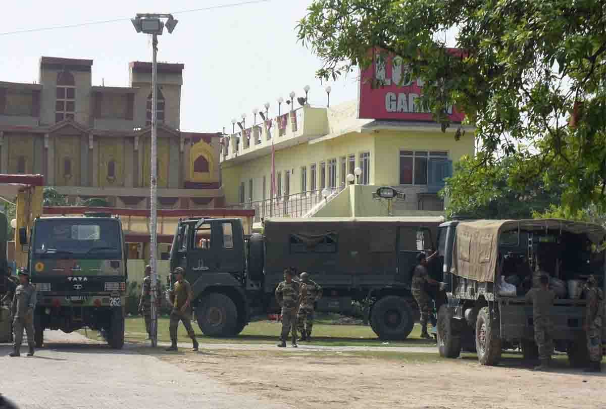 hold on army land in kanpur