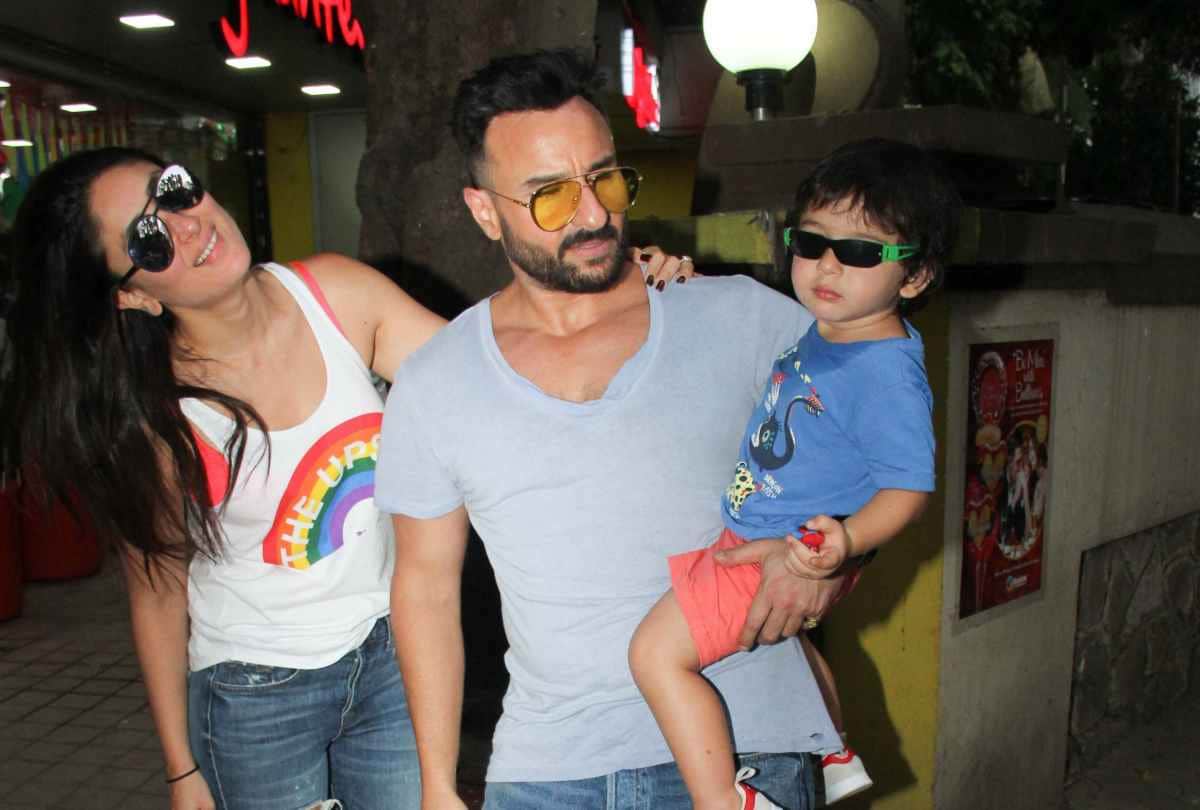 saif ali khan and kareena kapoor spent time with taimur ali khan