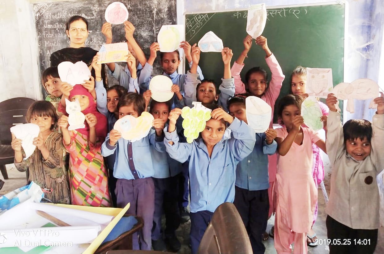 students celebrate joyfull day
