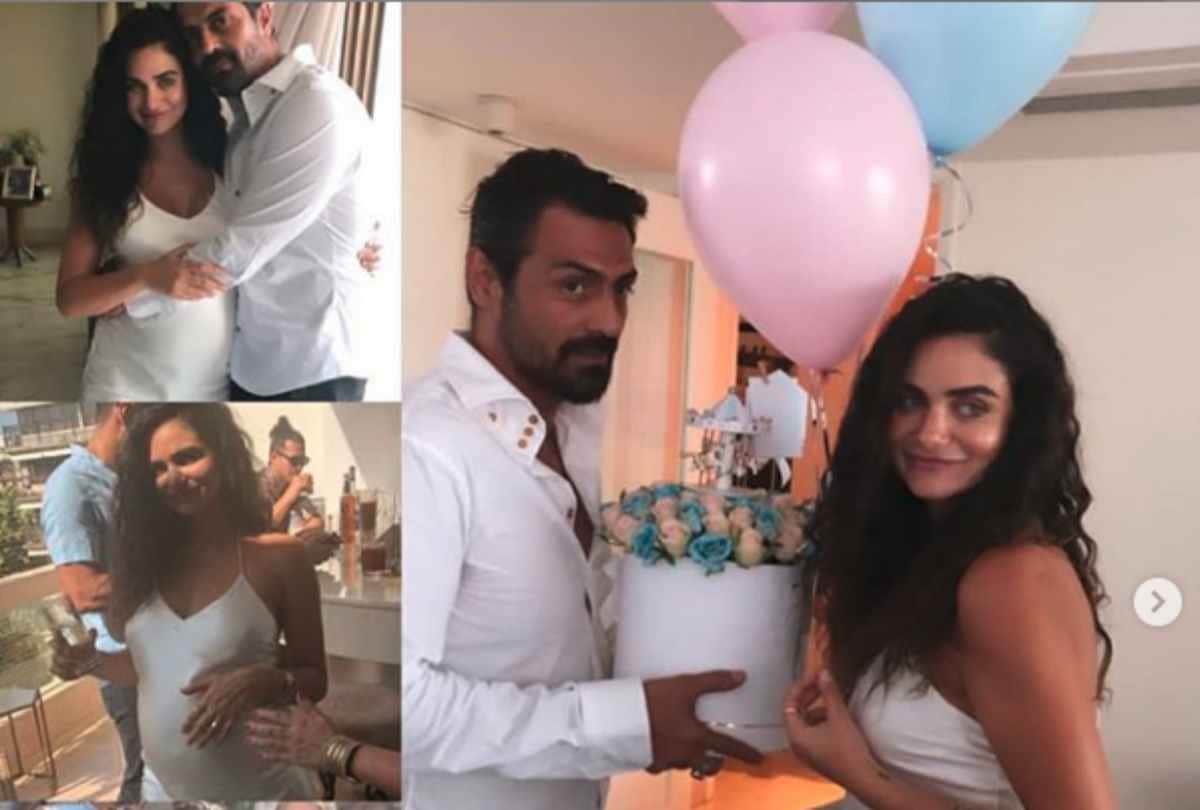 arjun rampal host the baby shower party for his girlfriend gabriella demetriades