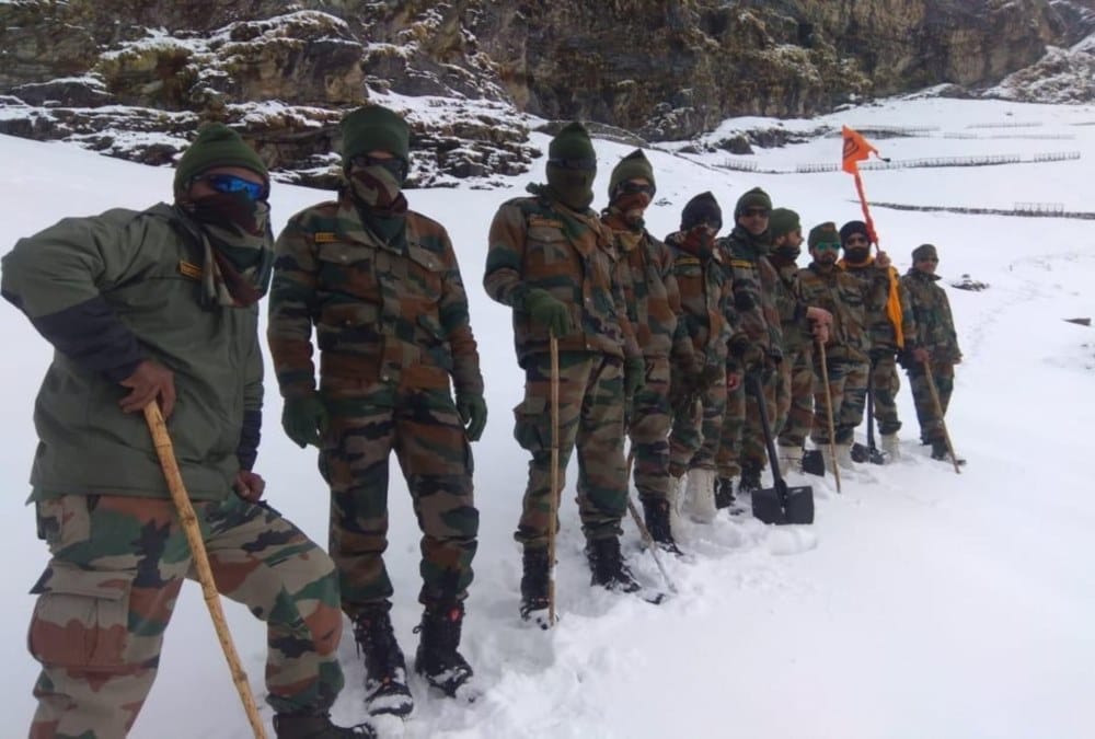 Hemkund sahib snow lane path photos before Doors open on 1st june 