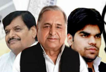 मुलायम सिंह यादव, शिवपाल सिंह यादव और अक्षय यादव