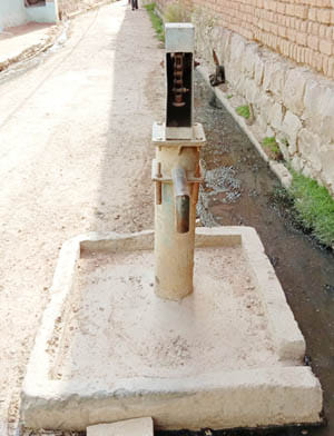 caution if you drink handpump watter than you feel ill