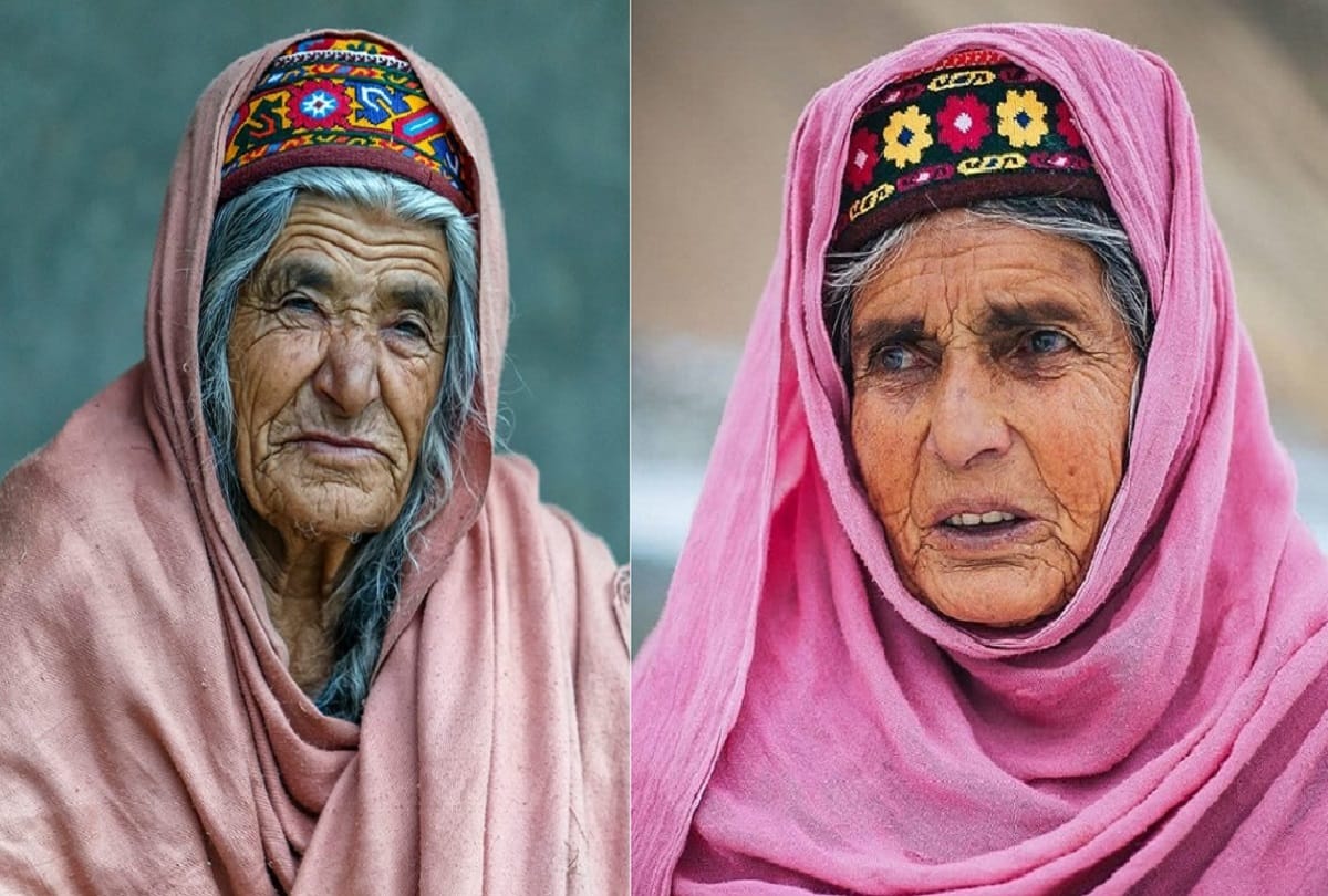 Pakistan hunza Community women looks younger and beautiful in the age of 80 years