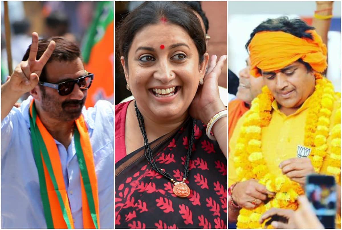 Smriti Irani Sunny Deol Ravi Kishan Nusrat Mimi first time become MP in Lok Sabha Election 2019