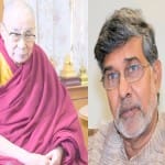 Nobel prize winner Kailash Satyarthi met Spiritual leader Dalai Lama at dharamshala