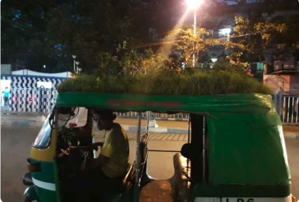 bangalore narayanappa bus driver convert bus into mini garden