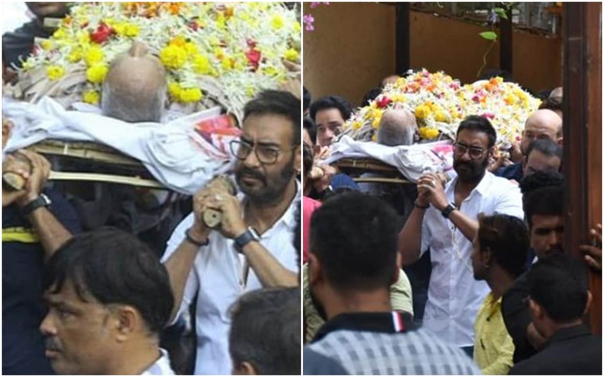 Ajay Devgn father Veeru Devgan funeral See pics