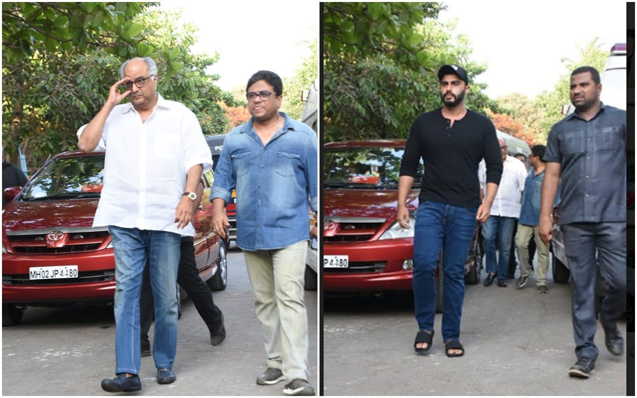Amitabh Bachchan to Shah rukh Khan celebrity reached Ajay Devgan Father Veeru Devgan Funeral
