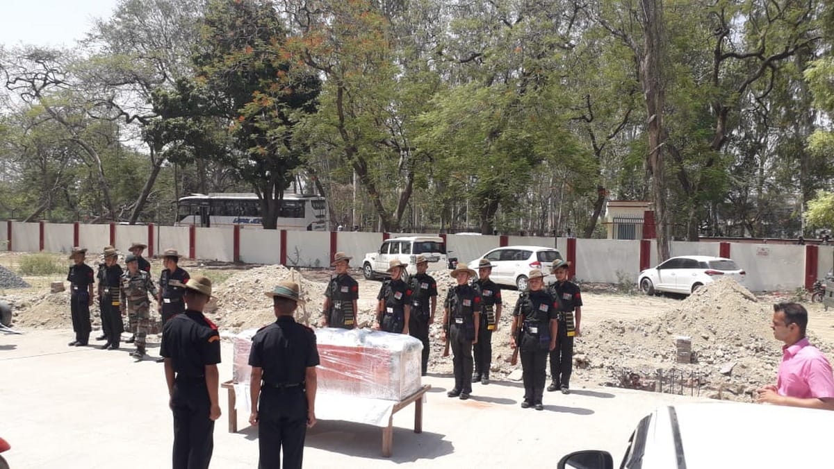 assam rifels jawans dead body reached in ballia martyr Indo Myanmar border in Nagaland