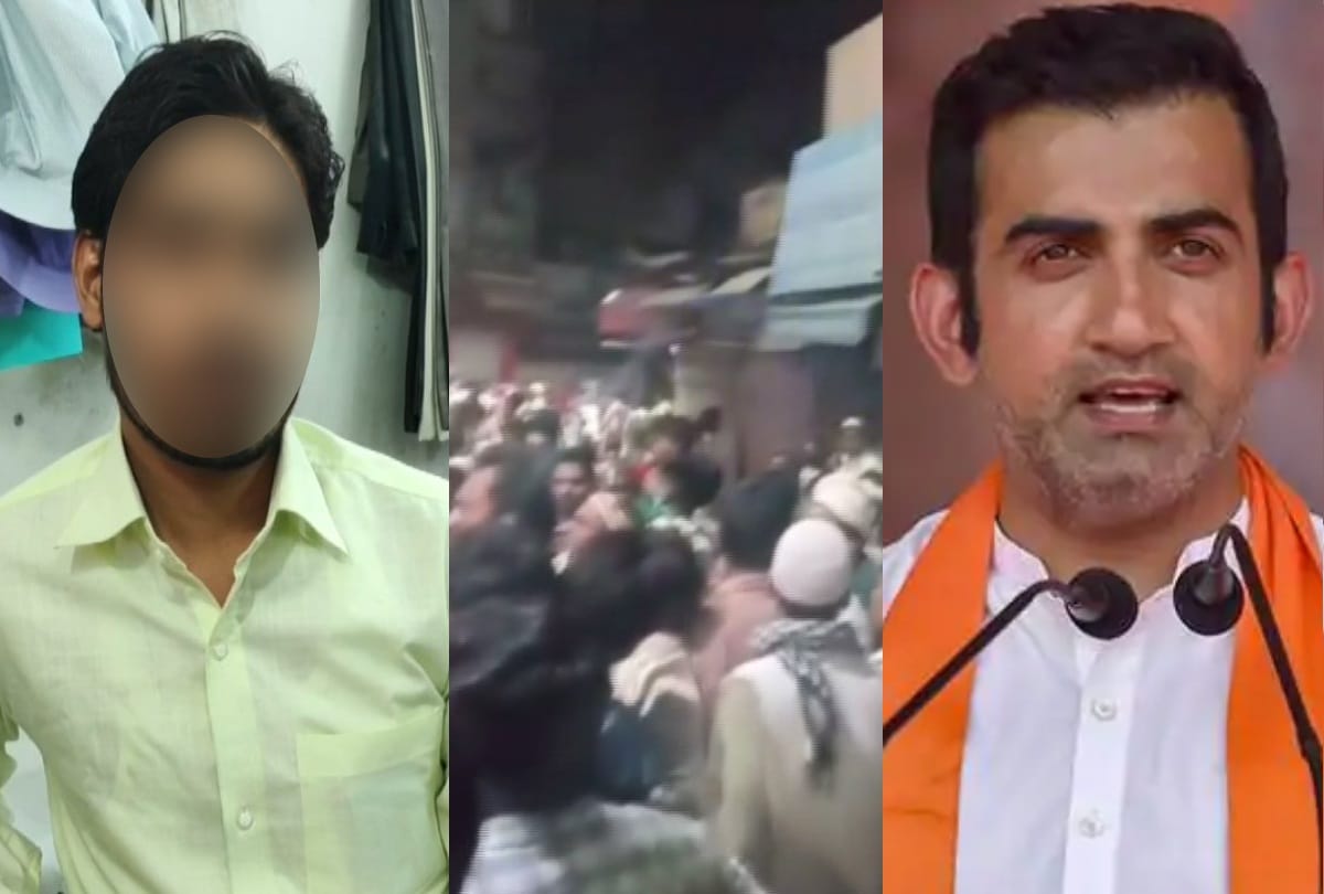 Comment on cap of a Muslim youth, force to chant jai shri ram, police identify accused cctv footage