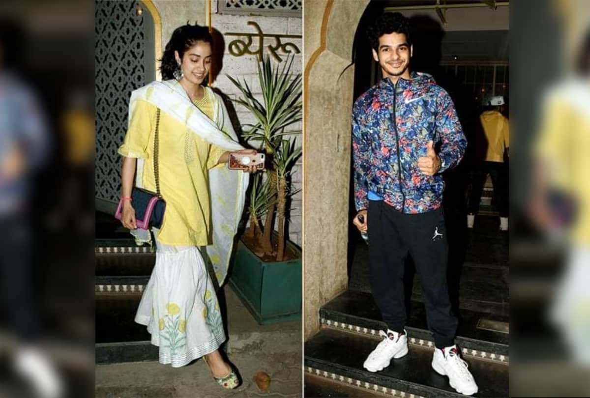 Janhvi Kapoor Ishaan Khatter weekend dinner outing