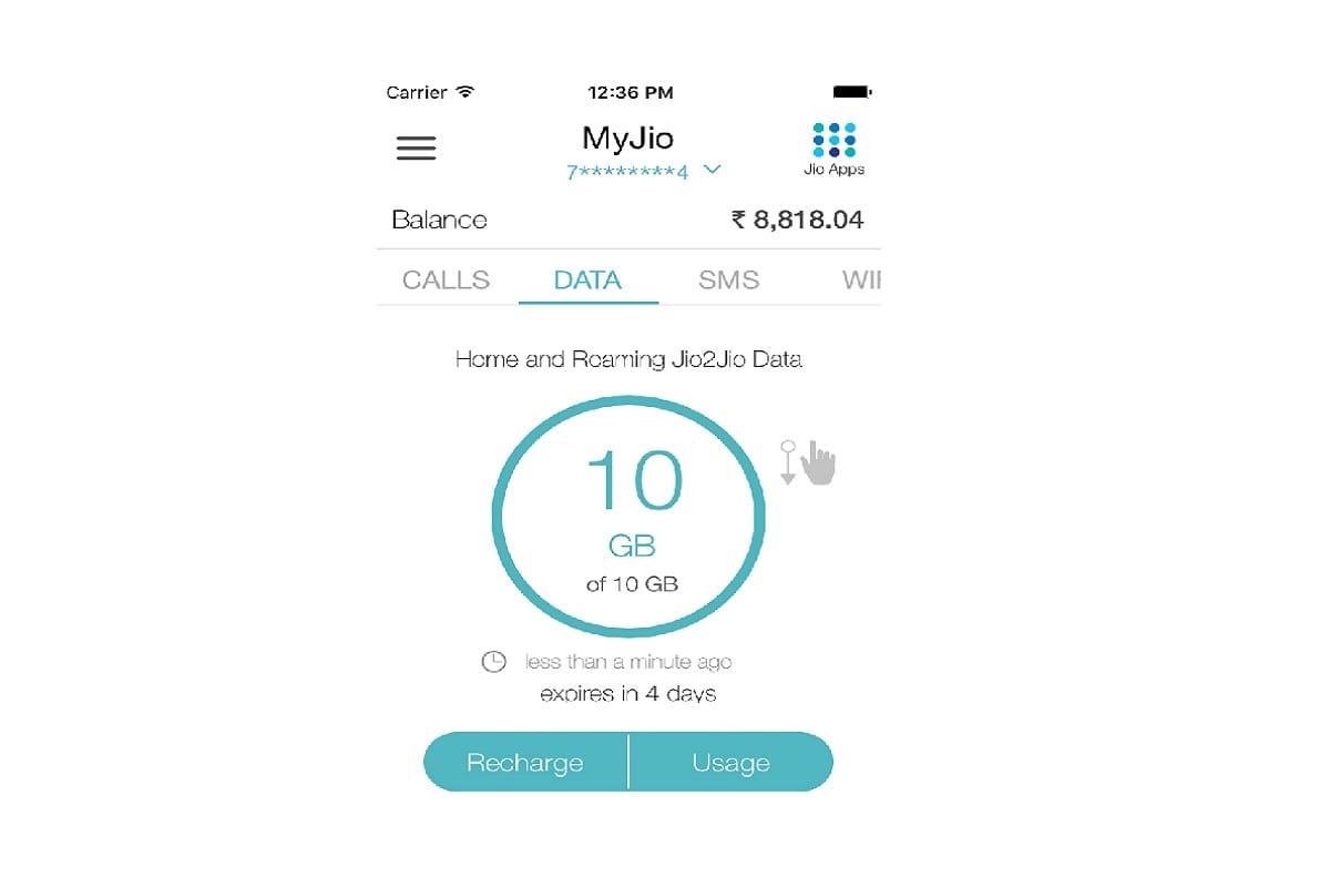 jio balance and validity
