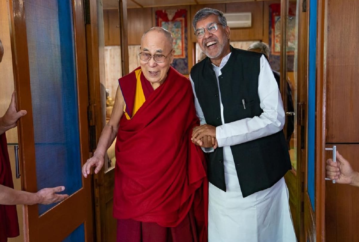 To win the world from compassion Satyarthi and Dalai Lama chats second day