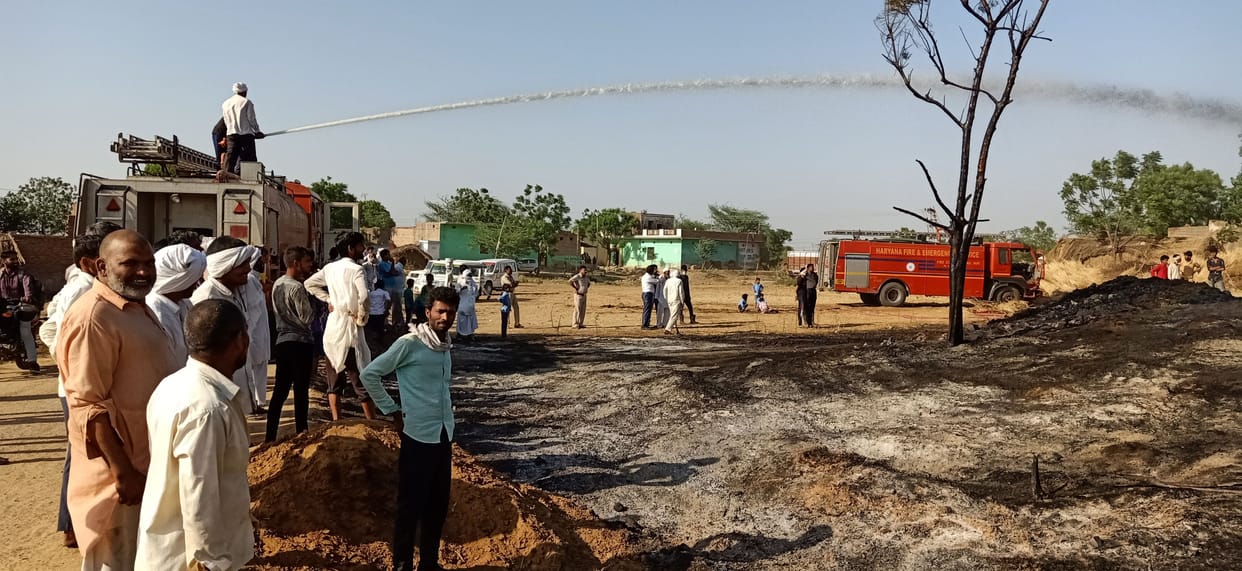 Fire in villege Nanuka