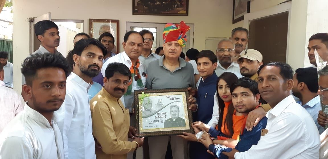 BJP IT Cell members met Rao Indrajeet