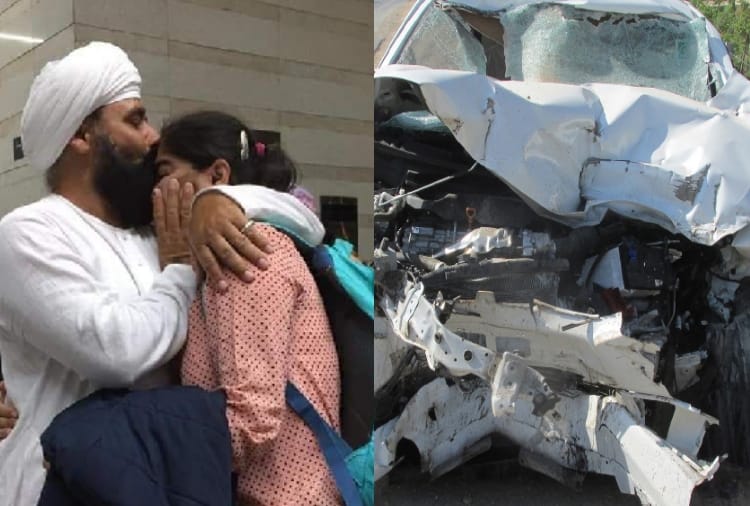 Three person died in road accident of a family in hisar of Haryana