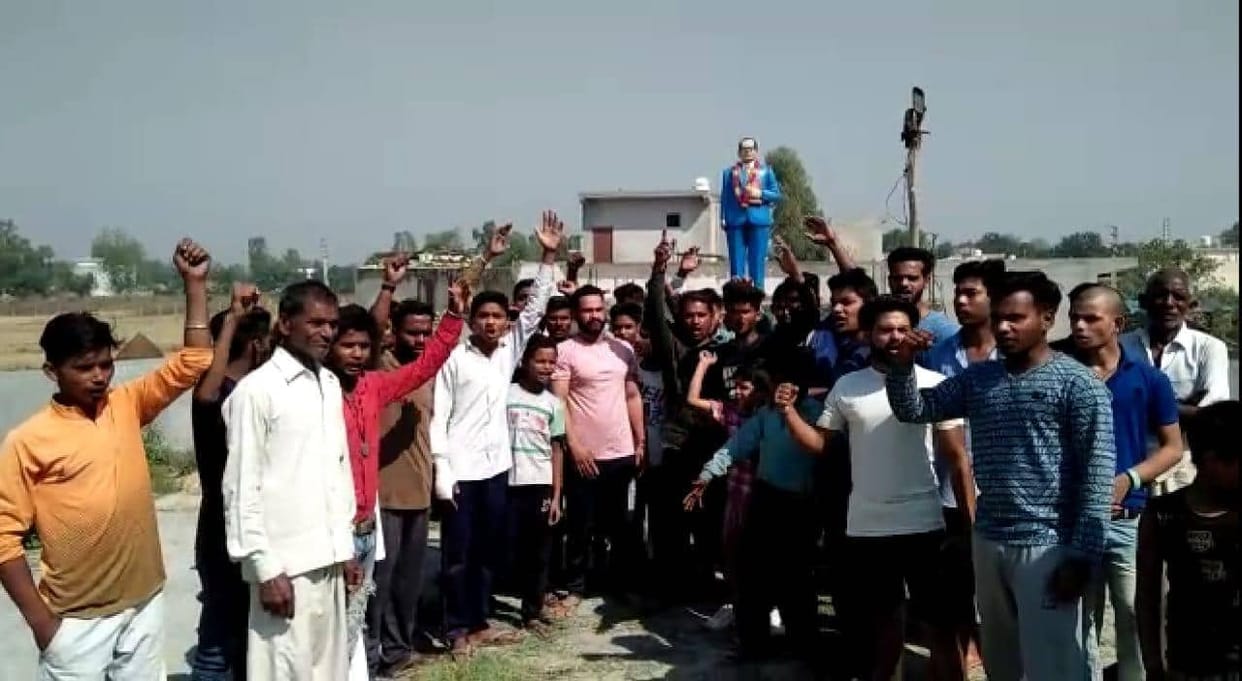 bhim rao ambedkar statue broken in haridwar