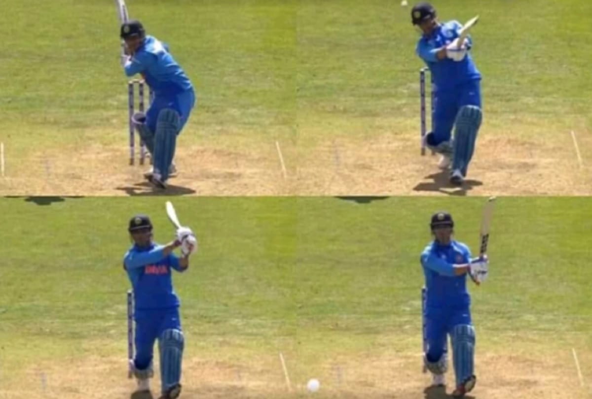 MS Dhoni completed his century with six against bangladesh in world cup warm up match