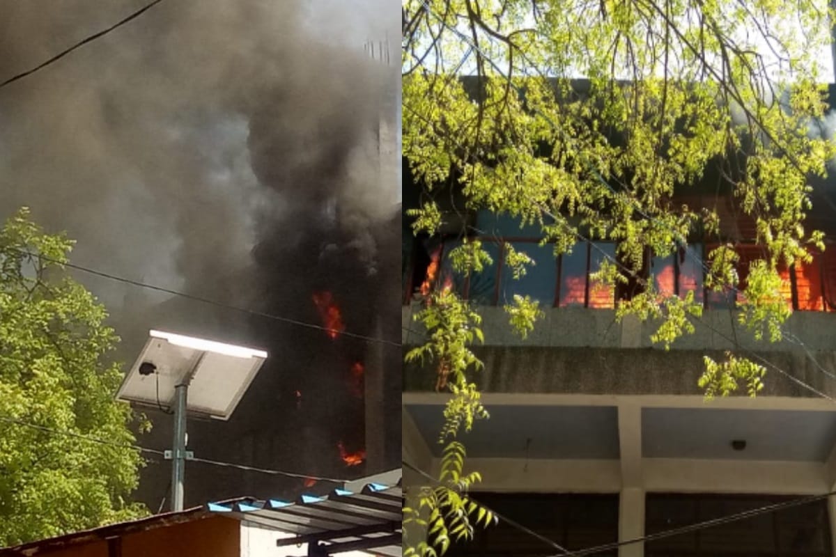 fierce fire in DPRO office in Meerut, important record burnt