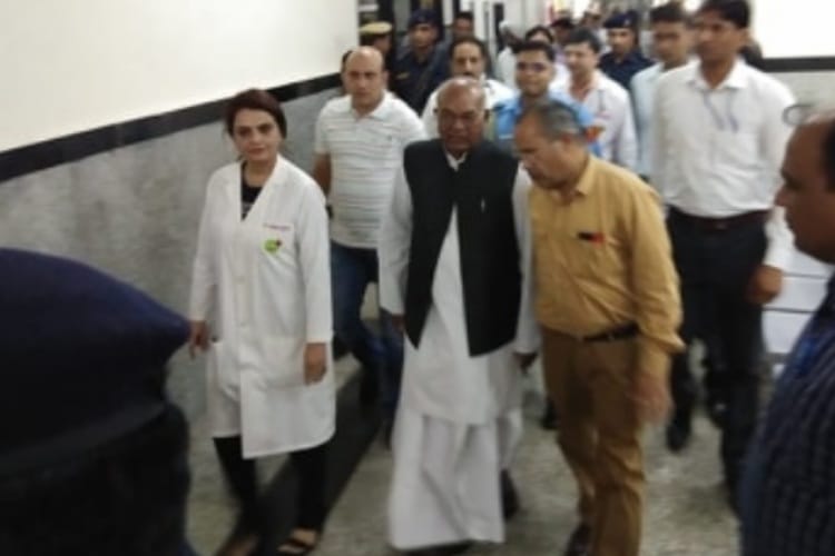 Haryana Governor Satyadev Narayan Arya in Panchkula Hospital for Treatment