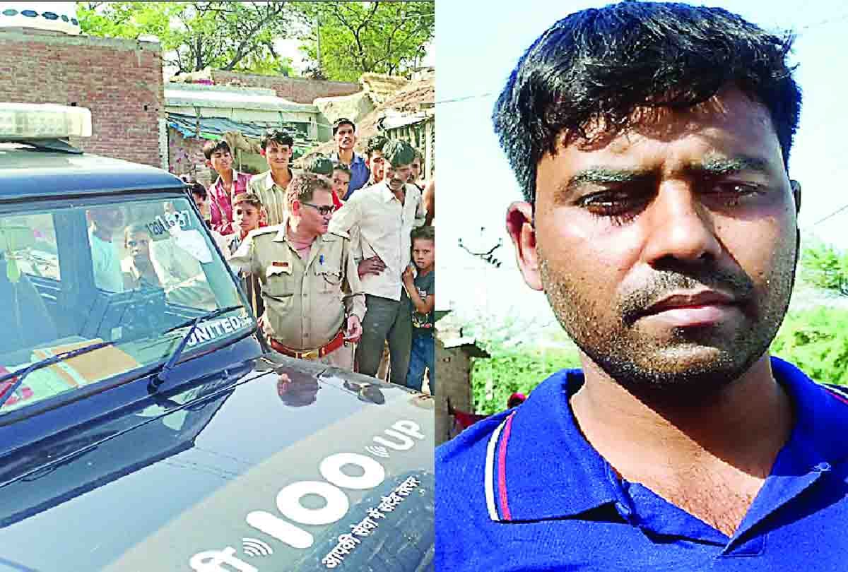 samajwadi party workers beating villagers because they not gave vote to mulayam singh yadav