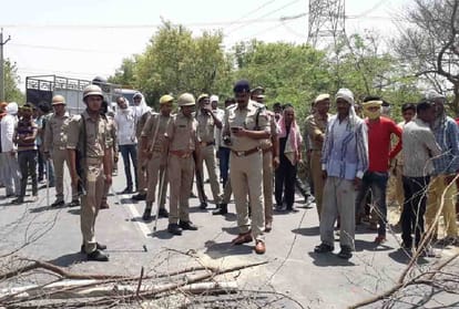 boy running on road accident with bolero