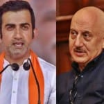 गौतम गंभीर और अनुपम खेर