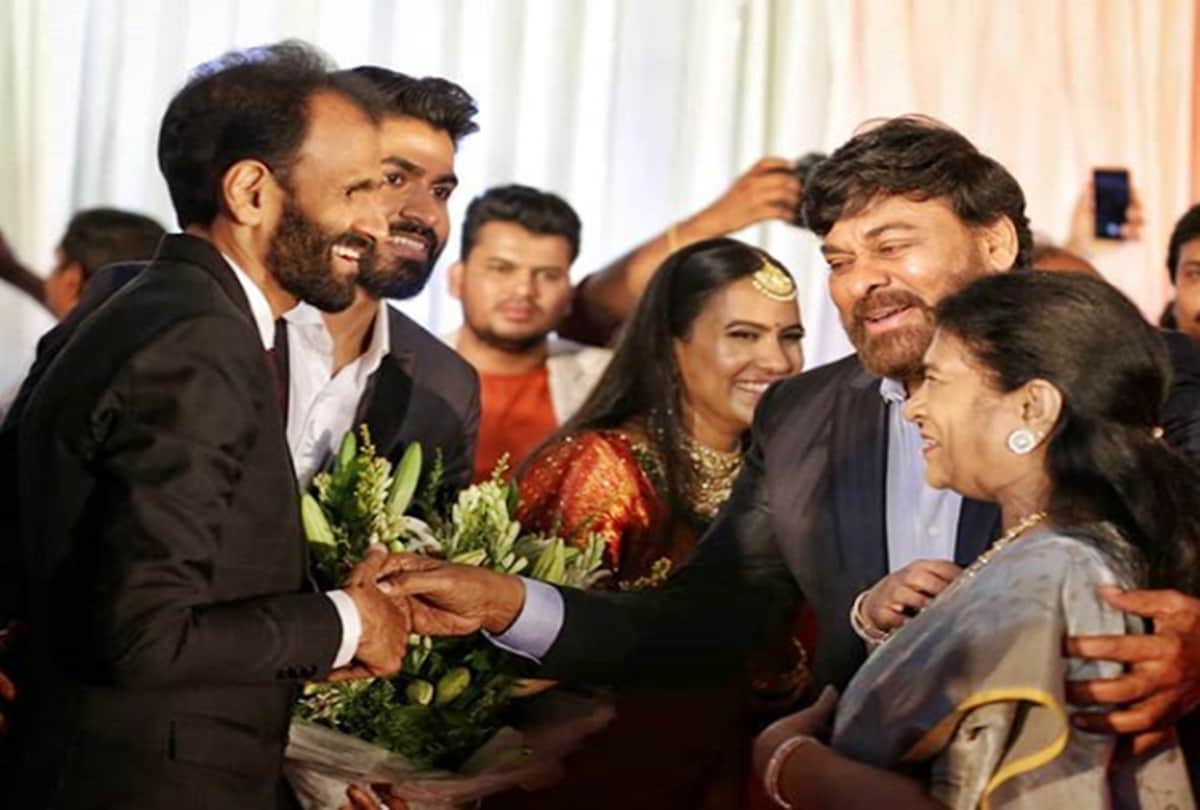 KGF star Yash, Rashmika Mandanna, Chiranjeevi at wedding reception of Yuva Rajkumar Sridevi Bhyrappa