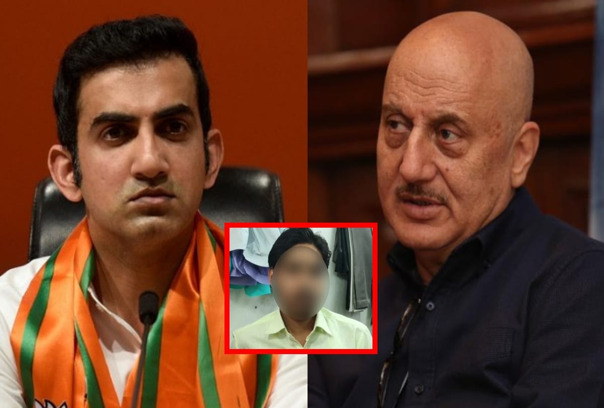 gurugram man force chant jai shriram anupam kher advice gambhir not to get trapped
