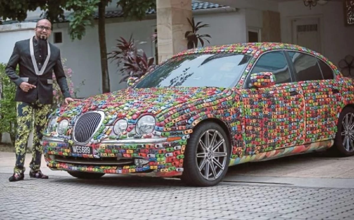 malaysian businessman and hot wheels toy car collector decorated his jaguar s type