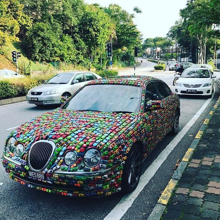 malaysian businessman and hot wheels toy car collector decorated his jaguar s type