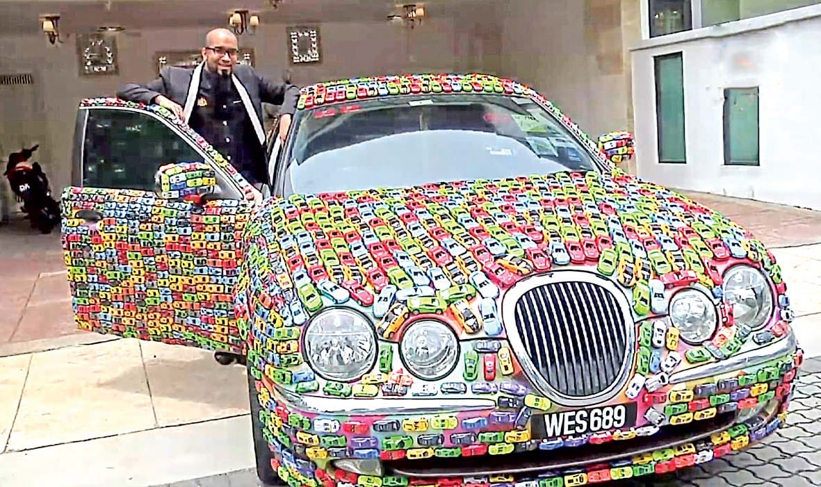 malaysian businessman and hot wheels toy car collector decorated his jaguar s type