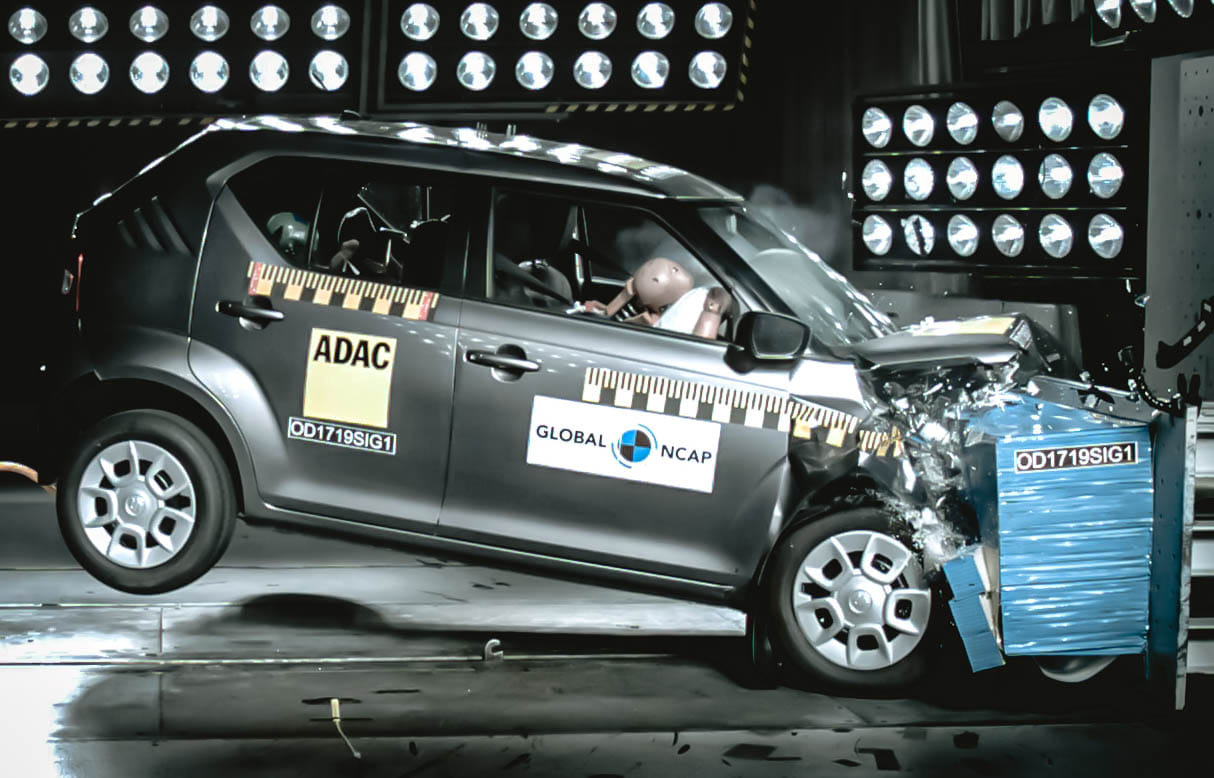in global ncap crash test made in india maruti suzuki ignis gets 3 star safety rating in africa