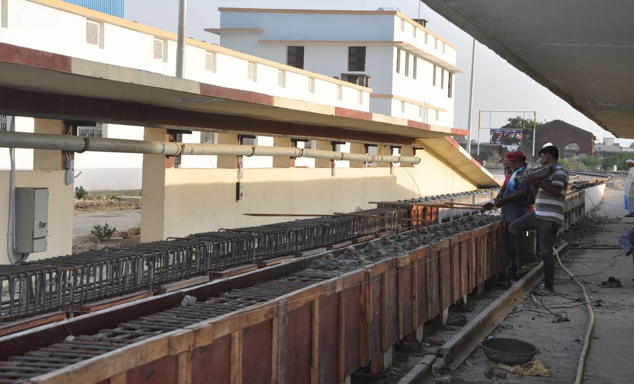 Now beam-based washing pit