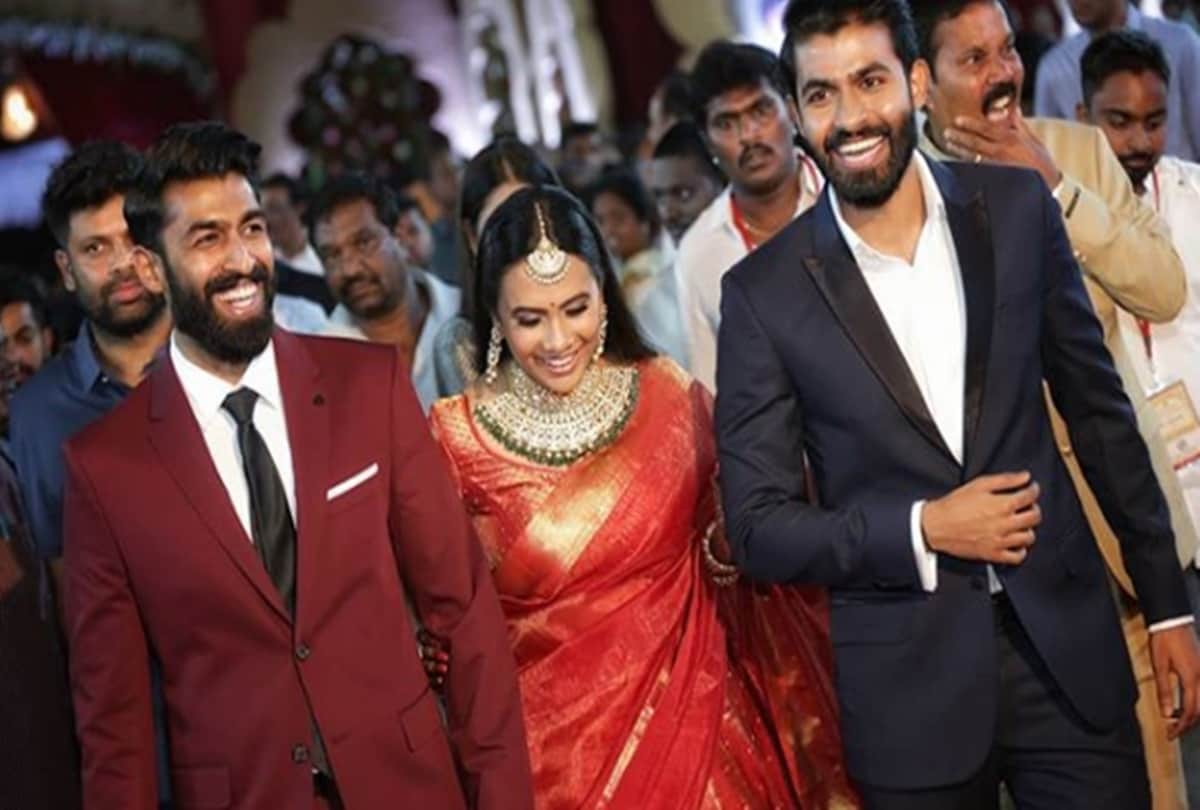 KGF star Yash, Rashmika Mandanna, Chiranjeevi at wedding reception of Yuva Rajkumar Sridevi Bhyrappa