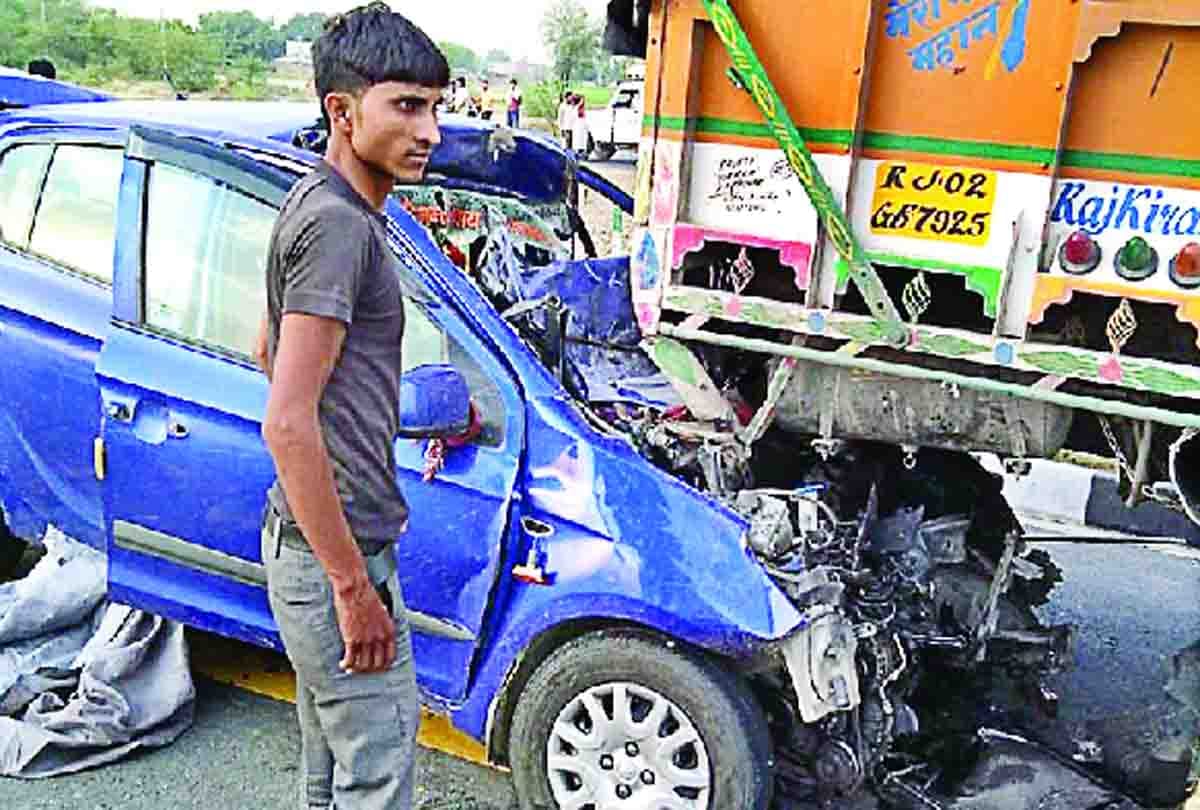 lucknow agra expressway one person died and five injured
