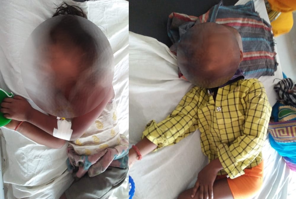 A woman consumed poison with her three daughters in Bahraich.