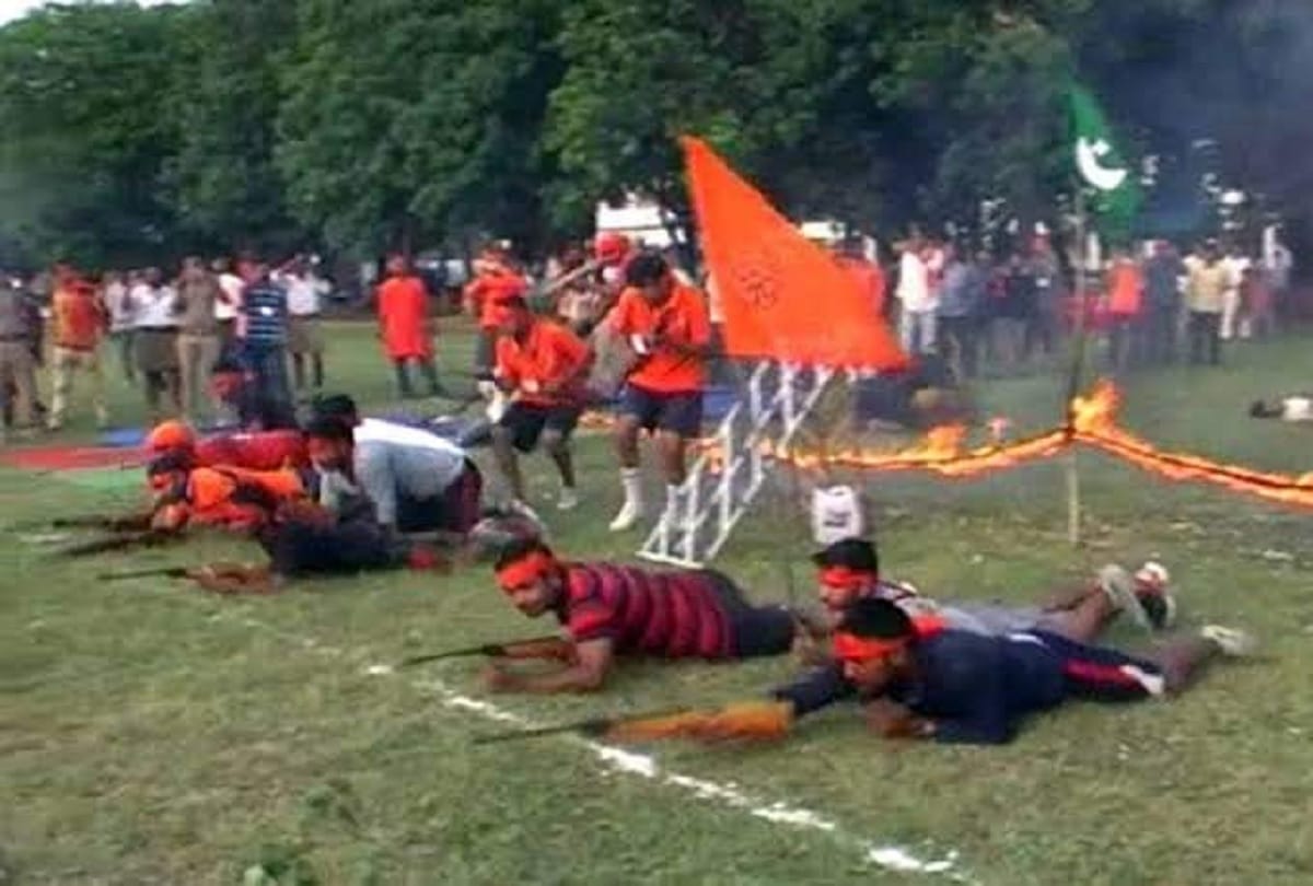 Bajrang Dal youth took training as commando in Firozabad