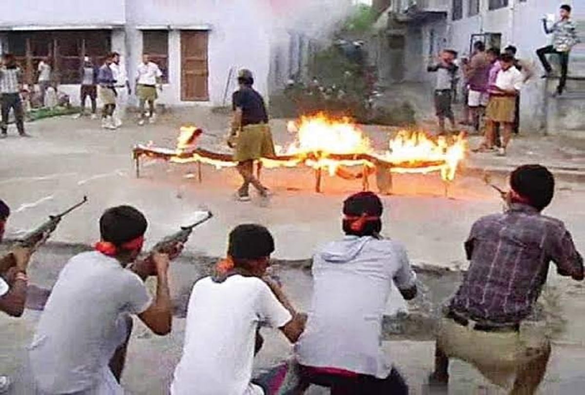 Bajrang Dal youth took training as commando in Firozabad