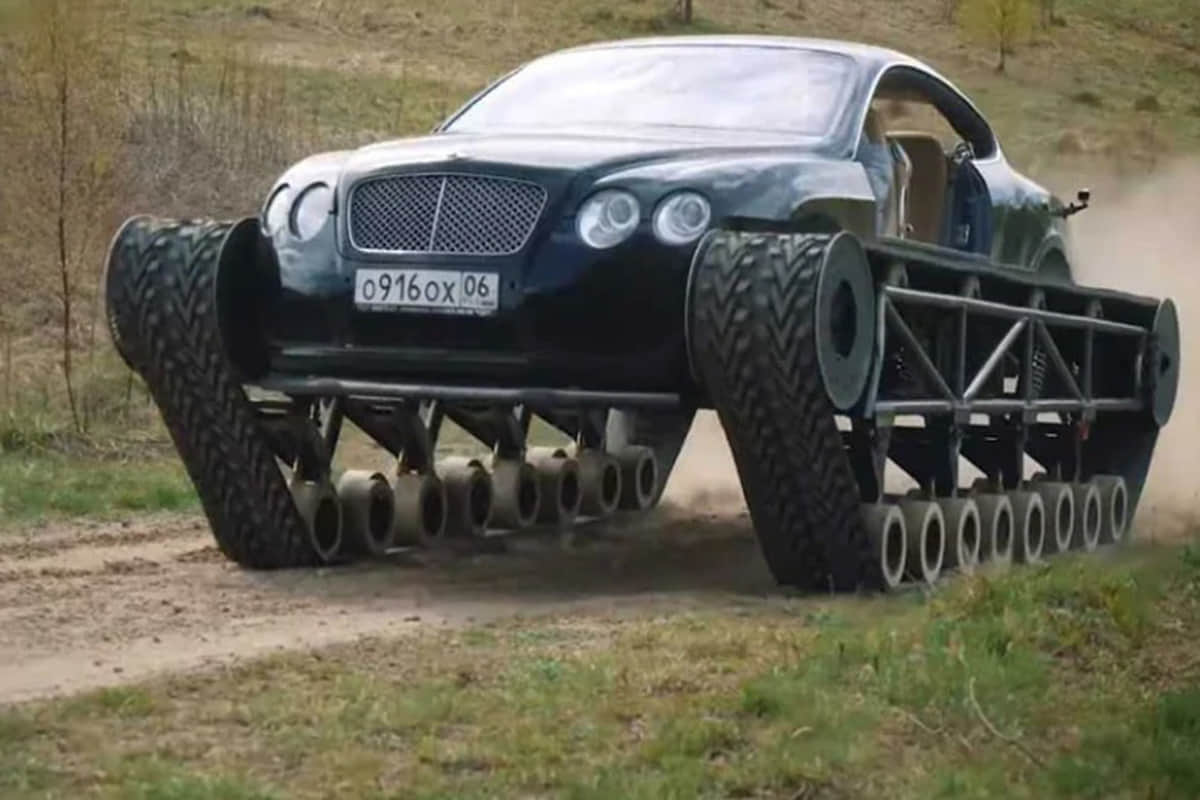 Bentley Continental GT Gets Modified Into a Tank In Russia